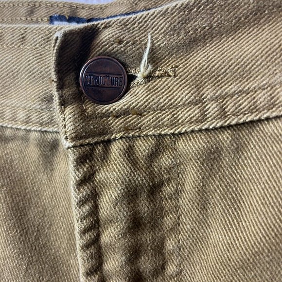 VTG 90’s Structure Jeans Mossy Green TAG 38S ACTUAL 36x29 Skater Grunge Relaxed - Picture 6 of 8